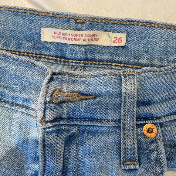 Levi’s mile high super skinny jeans - Picture 2 of 3